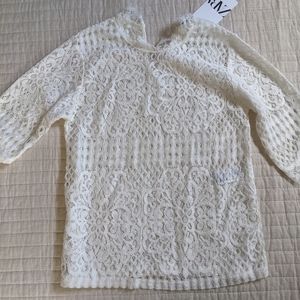 Zara lace overlay top